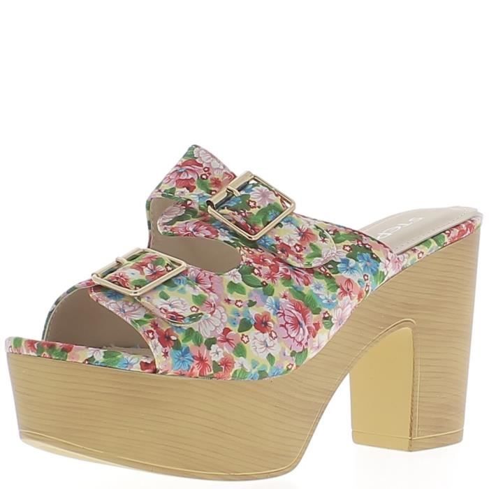 Sabot doré femme clearance