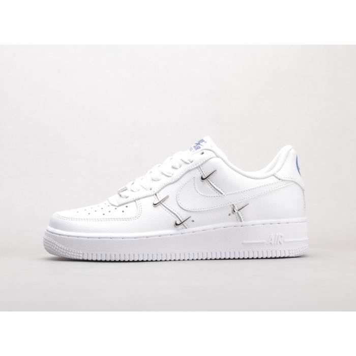 Baskets Nike Air Force 1 07 LX Chrome Luxe Blanc Blanc Cdiscount Chaussures