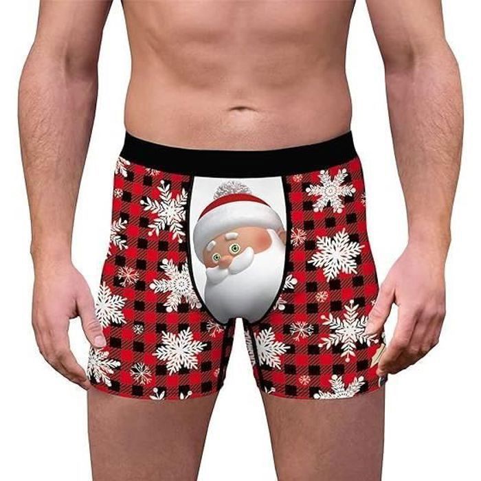Sous vetement hot sale noel homme