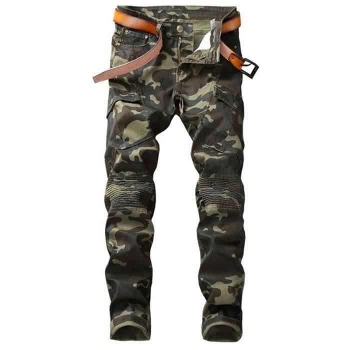Jeans top homme camouflage