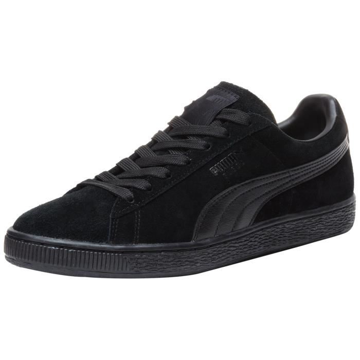 puma noir en cuir