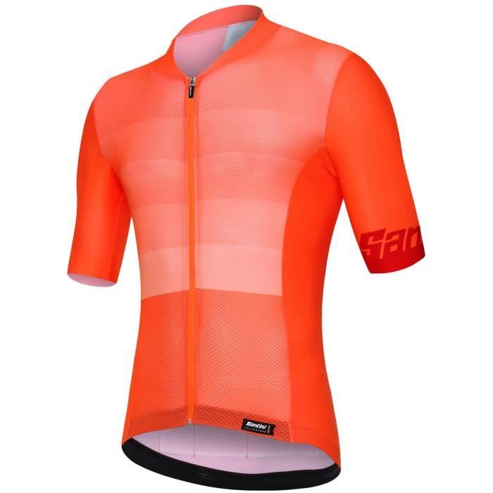 Maillot cyclisme orange fluo clearance