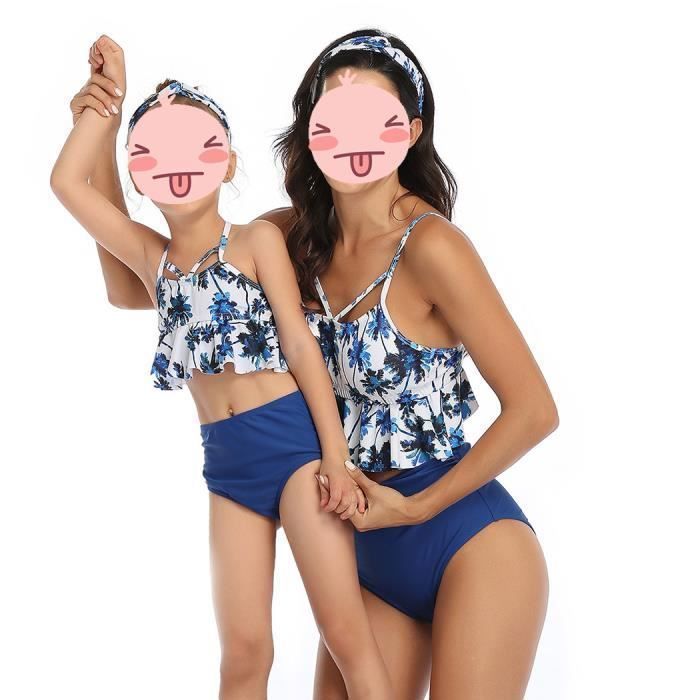 Maillot de bain taille haute enfant outlet