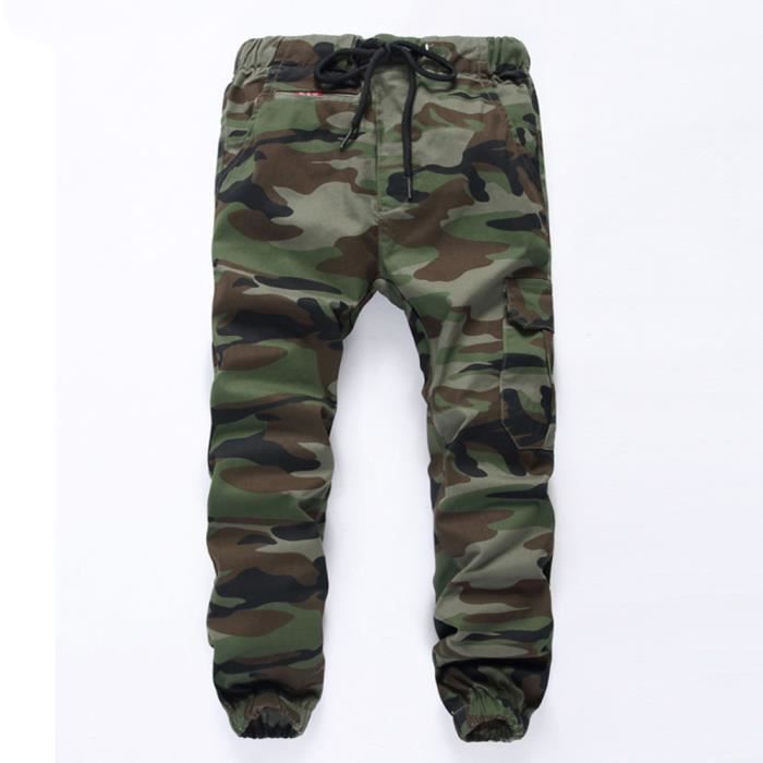 Pantalon Travail Homme Pantalon Cargo Camouflage Loveternal Enfants - Garçons Et Filles - 5-14 Ans - Style Jogger Streetwear Pantalon Cargo Enfant Camouflage