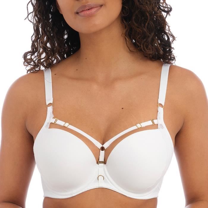 Soutien-gorge Décolleté Microfibre Femme - Iris & Lilly - Bretelles Réglables Et Léger Rembourrage