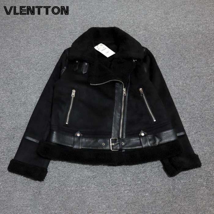 Veste Aviateur Imitation Daim Marron | FR