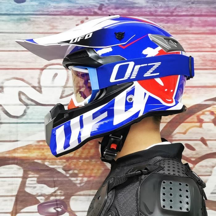 Casque Moto Cross Sportif Longreal 198 - Dual Sport Approuvé DOT