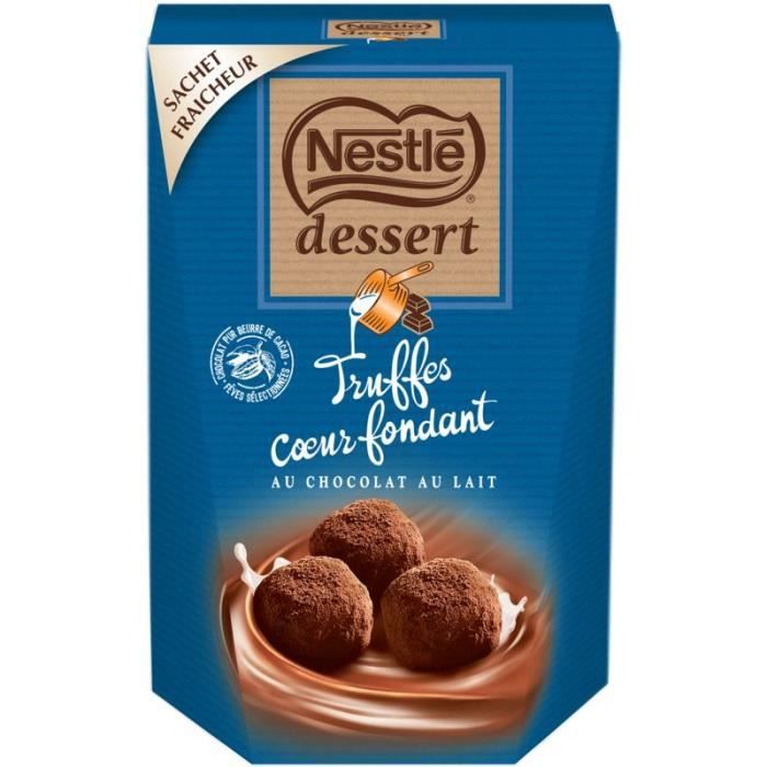 Nestle Dessert Truffes Chocolat au lait 250g - Cdiscount