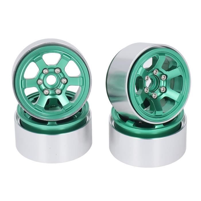 Hililand RC Moyeu de roue Moyeu de roue en alliage d'aluminium 4 pièces Hililand RC Moyeu de roue Moyeu de roue en alliage d'aluminium 4 pièces