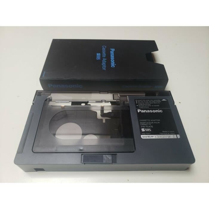 ADAPTATEUR CONVERTISSEUR CASSETTE PANASONIC K7 VIDEO S-VHS SVHS SUPER VHS  VCR - Cdiscount Appareil Photo