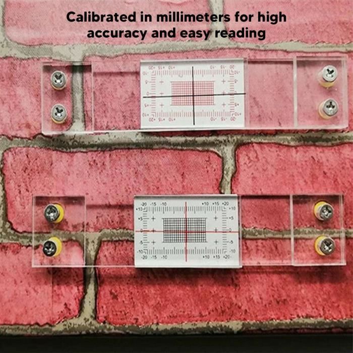 Mesure De Plan Fissures Murales Jauges Largeur En Acrylique Pour La