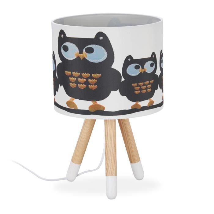 Lampe De Chevet Enfant étoiles - Abat-jour Rond Ciel étoilé - 40cm Hauteur, Culot E14 - Bleu