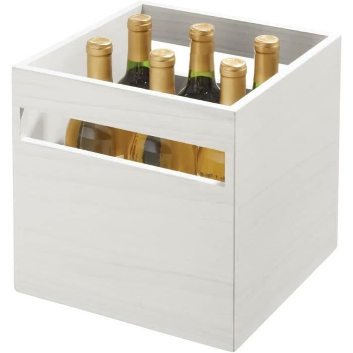 Boîte De Rangement En Bambou Sans Couvercle - 22 X 10 X 5 Cm, Multifonction Pour Cuisine, Bureau, Salon