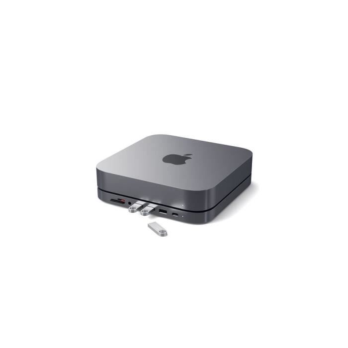 HUB USB-C Satechi pour Mac Mini Gris - SATECHI