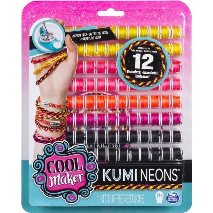 COOL MAKER - Kumi Kreator - Recharges Pack Large - Modèle aléatoire -  Jusqu'à 12 bracelets d'amitié - Cdiscount Jeux - Jouets