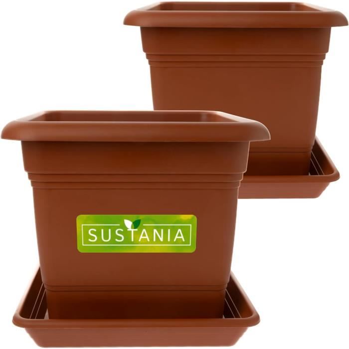 SUSTANIA 2friends Balkonbloembak 60 cm, set van 6 stuks, met
