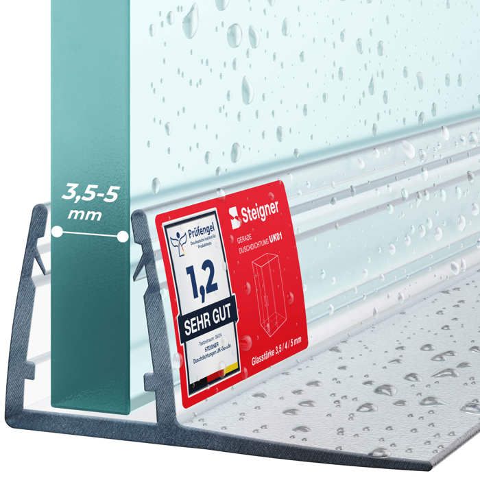 steigner 90cm joint d etancheite droit en pvc paroi en verre de douche salle de bains anti fuites d eau vitre 3 5 4 5mm uk01 cdiscount bricolage