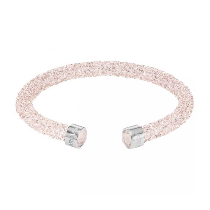 Bracelet Swarovski Crystaldust Rose - Manchette S - 38 cm Argent ... Bracelet Swarovski Crystaldust Rose - Manchette S - 38 cm Argent ...
