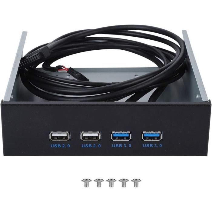 HUB Adaptateur Face Avant 5,25″ USB-C / USB 3.0 / USB 2.0 / Audio – Occasion