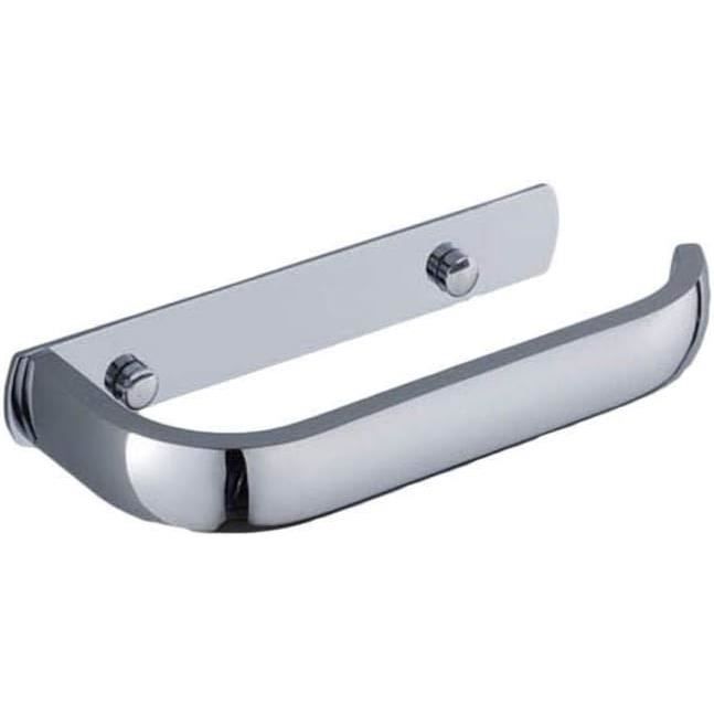 Porte-Rouleau WC Brosse WC En Acier Inoxydable Et Verre Support Blanc 3