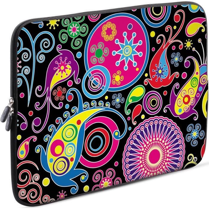 Housse De Transport En Néoprène Pour PC Portable 11" à 12,5" - Avec Poignée Et Double Zip - 9