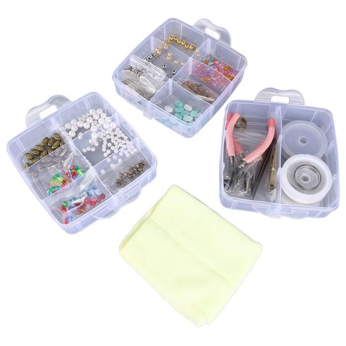 Kit De Fabrication De Bijoux 2000 Pièces - Perles, Accessoires & Outils - Pour Créations DIY
