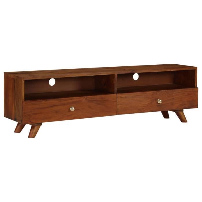 vidaXL Meuble TV Bois de récupération solide 140 x 30 x 40 cm