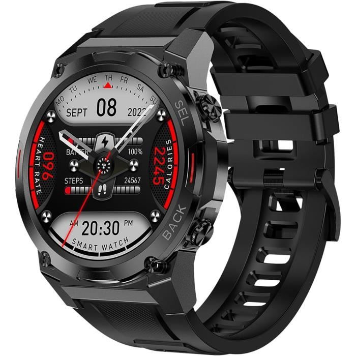 Gard Pro Ultra 2+ Montre intelligente militaire AMOLED de 3,6 cm pour homme (répondrepasser un