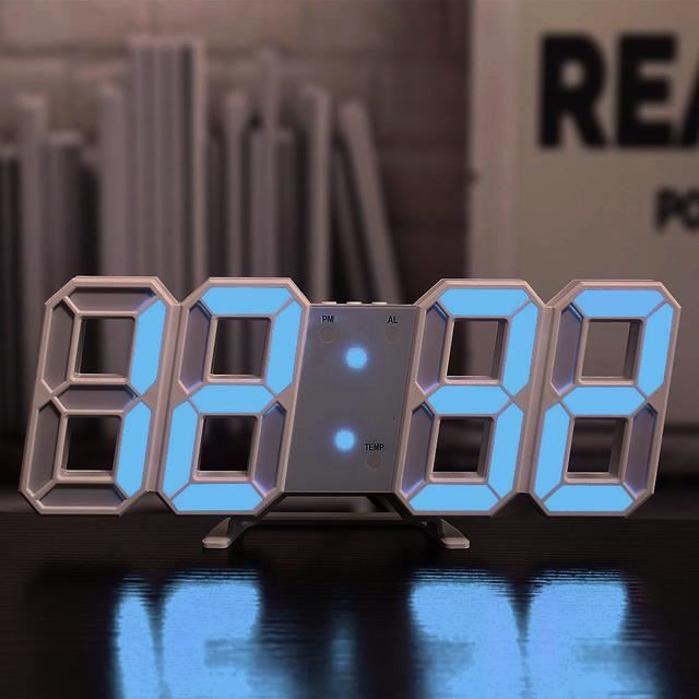 Réveil Numérique Led Digital Smart Réveil Horloge Électronique Horloges
