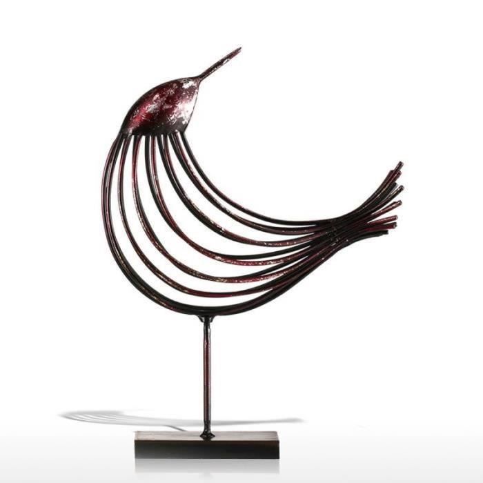 132 cm ArtFerro Pluviomètre avec oiseaux 