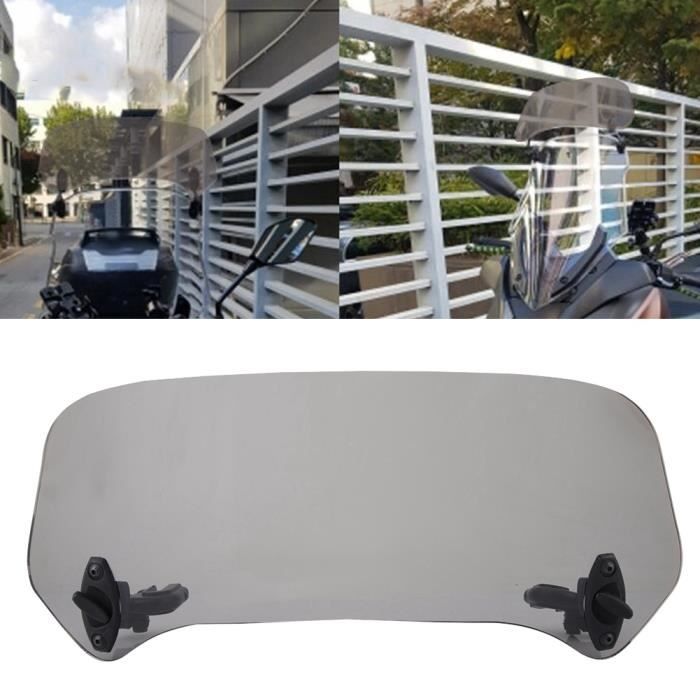 Déflecteur D'air Universel Pour Pare-brise Moto - Transparent, Réglable, 28x12 Cm - Améliore Confort Et Protection