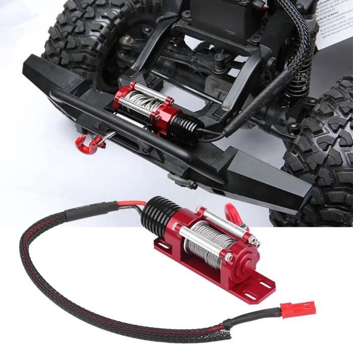 Treuil RC En Alliage Aluminium - Double Moteur Pour Voiture 1/10 SCX10, TRX4 (81x27 Mm, 6-12V)