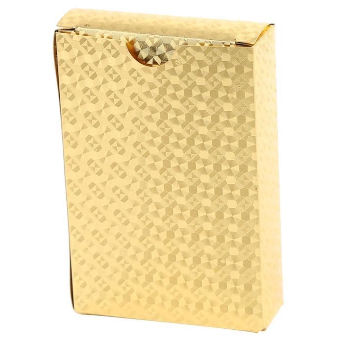 Lot de 2 cartes à jouer en plastique - Étanche - Qualité professionnelle - 100 % plastique étanche - Design de luxe avec carte classique