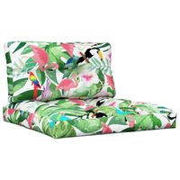 VidaXL Coussins de palette lot de 2 motif à carreaux rouge tissu 360847 - Jardin VidaXL Coussins de palette lot de 2 motif à carreaux rouge tissu 360847 - Jardin