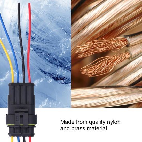 Cikonielf connexions de fil Connecteur électrique de voiture de manière de  5 pièces connecteur de fil automobile antioxydant - Cdiscount Bricolage