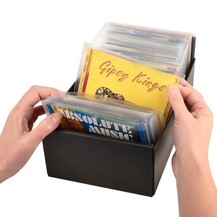Boîte de rangement pour pochettes DVD, CD et Blu-ray - 3L - Cdiscount  Informatique