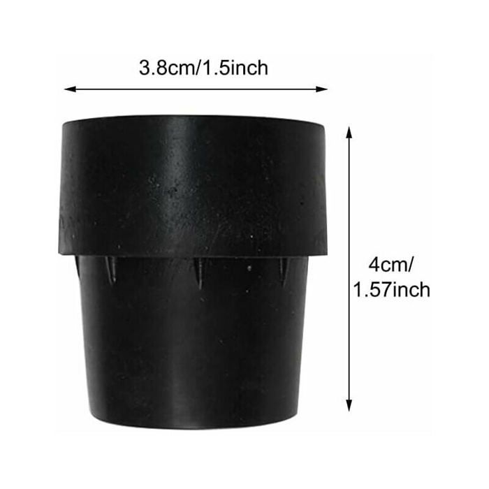 Capuchons Protection Tubes Acier Lot De 6 Embouts De Pieds Pour Trampoline - Sphériques Noirs - Sécurité Enfants Embout Tuyau