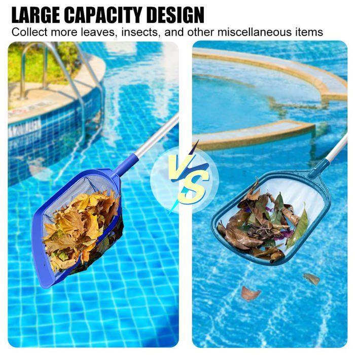 Épuisette De Piscine 50 Cm - Maille Fine, Cadre ABS, Compatible Manche Télescopique 28 Mm
