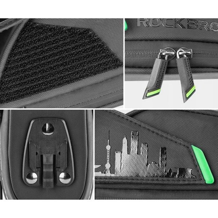 Sacoche De Selle ROCKBROS 0.8L – Mini, Ultralégère, Noire, Pour VTT, Route Et Ville, Avec Fixation Rapide