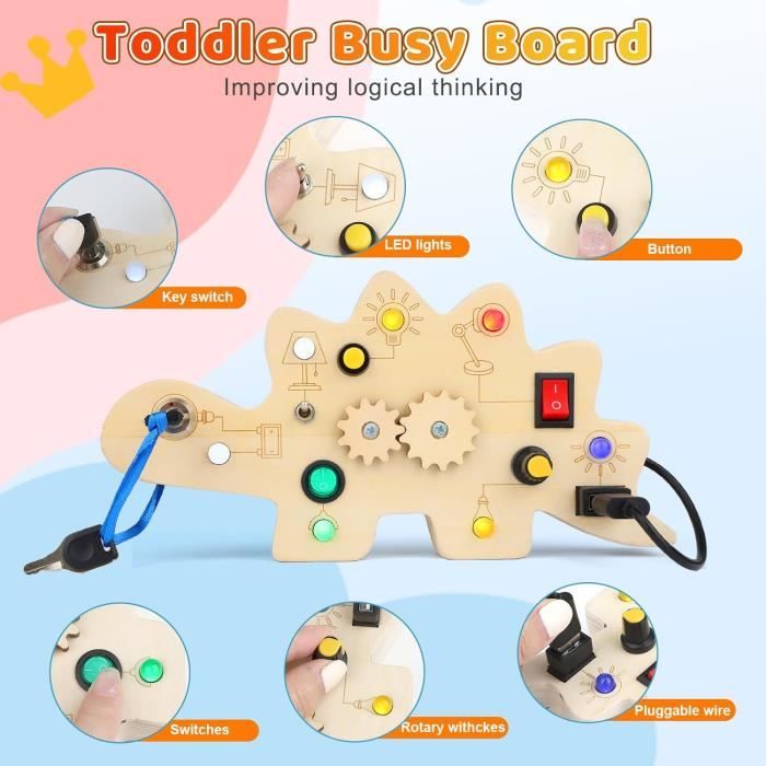 Test du busy board Montessori : jonglez avec votre créativité enfantine