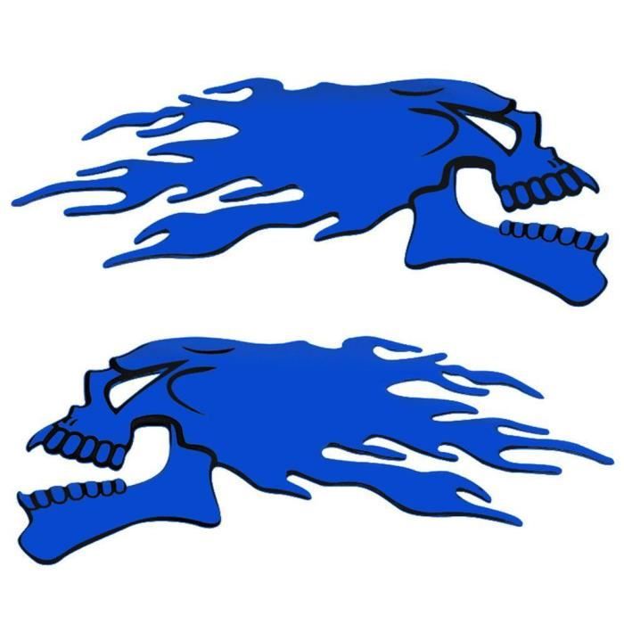 Qqmora Autocollant Tête De Crâne 3D Pour Moto Et Voiture, Autocollant De Décoration, Longue Durée, Résiste Au Style Personnalisé Pour Shadow BJ600GS,décorations