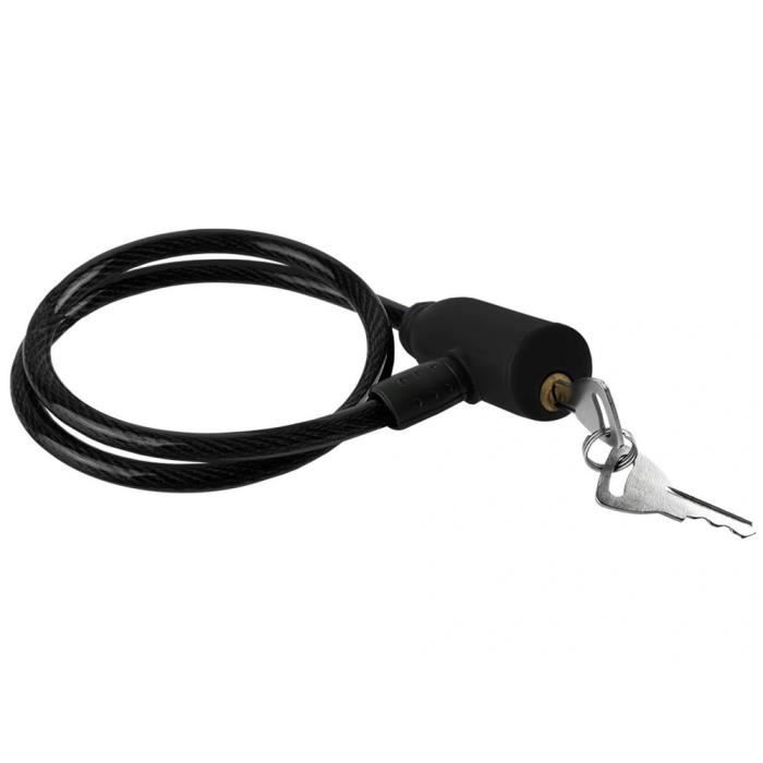 Cable Cadenas Double Sécurité Antivol En Acier Pour Vélo 80 Cm - 10 mm - Amigo