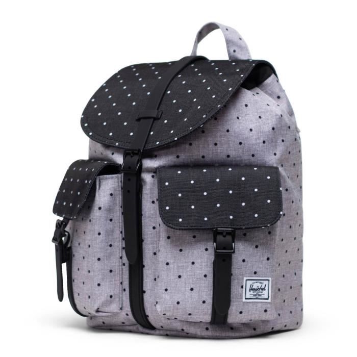 Backpack Herschel Dawson XS Polka Dot Crosshatch Grey Black