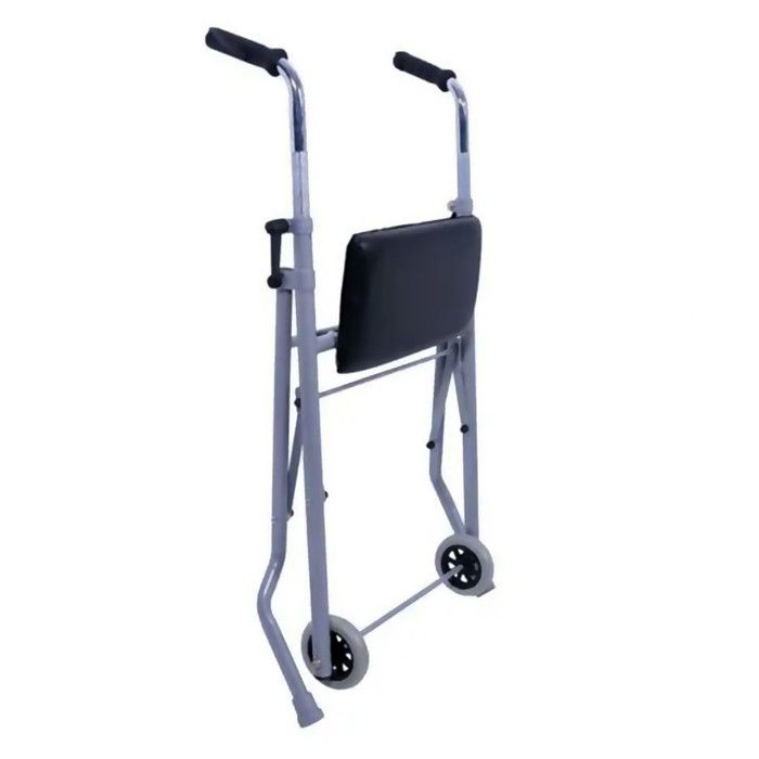 Canne De Marche Pliable HMS VILGO – Hauteur 93 Cm, Charge Max 120 Kg, Aluminium Noir