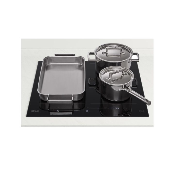 Lg Table de cuisson induction 60cm 4feux 7400w noir - CBIZ2437B ...