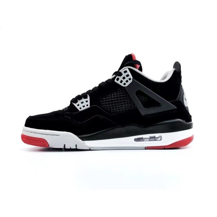 Air Jordan 1 Retro Bred noir et rouge Blanc Cdiscount Chaussures