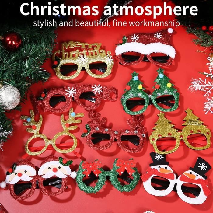 Noël Wapiti Cadre De Lunettes De Noël Arbre De Noël Lunettes De Père