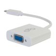 C2G USB 3.1 USB-C To VGA Video Adapter Adaptateur vidéo externe USB 3.1 D-Sub blanc-2