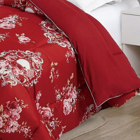 Parure De Couette Luxueuse Sherpa-Flanelle Réversible Pour Literie