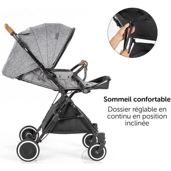 Poussette guidon on sale réversible pas cher